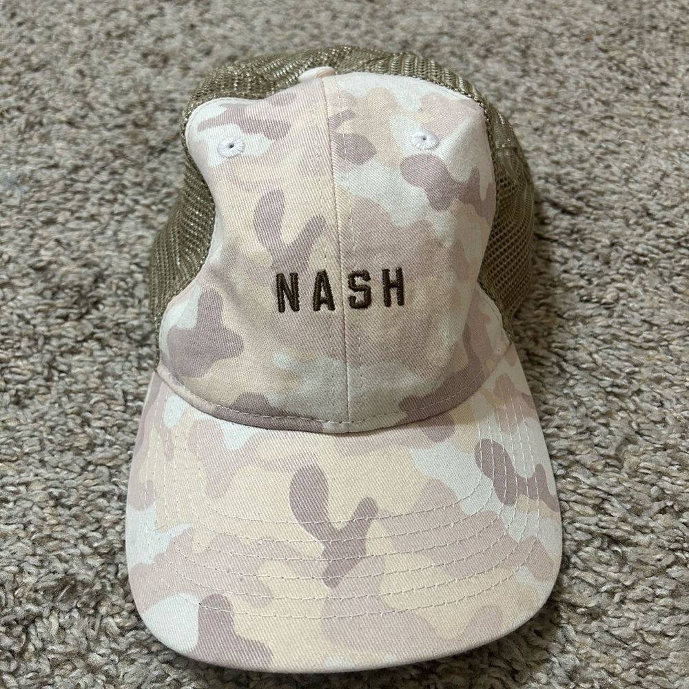 The Nash Collection By Revv Women's Camo Tan Cream Trucker Adjustable Hat OSFM
